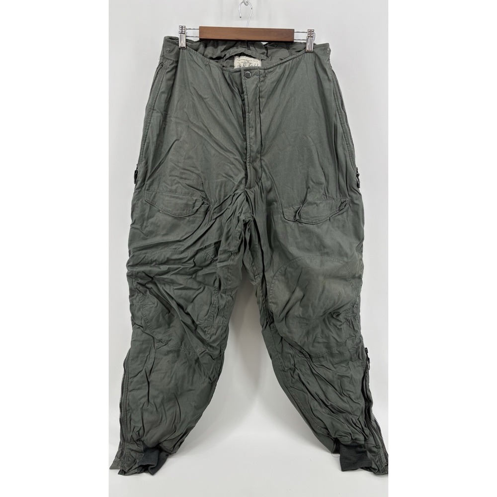 US Military Type F-1B Extreme Cold Weather Flyers Trousers Mens Pants 34 Sage